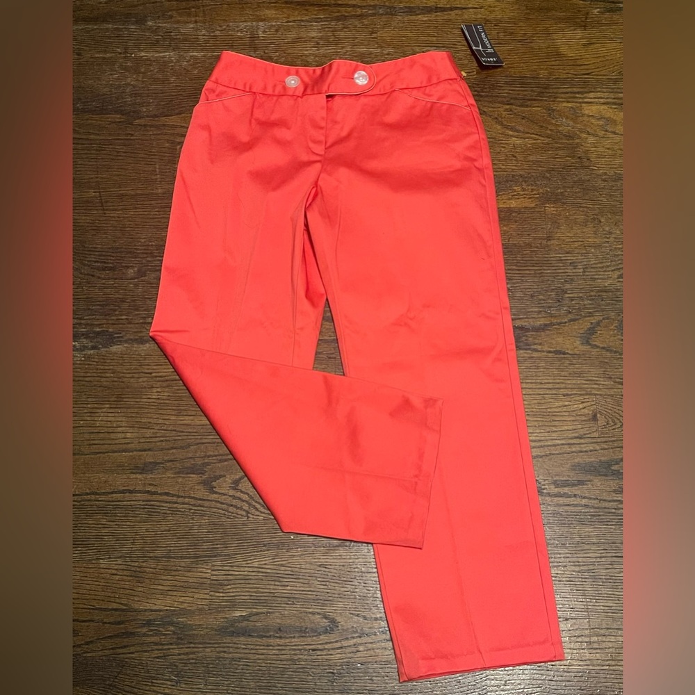 George women’s casual Wide-Leg High-Rise size 6 Pants in Coral NWT - Picture 15 of 15